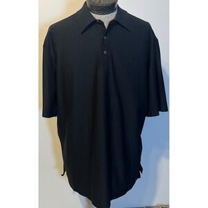 Ralph Lauren Polo Golf Polo Shirt Mens 2XL Black Pima Cotton Short Sleeve